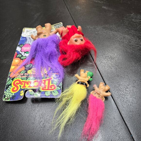 Vintage Troll Doll Lot Of 4 - Picture 6 of 6